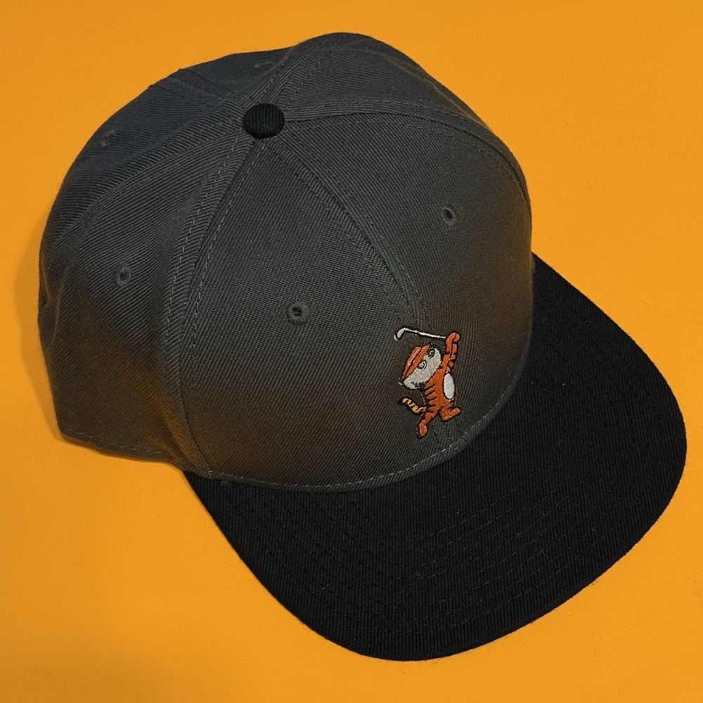 OTTO Classic Fit Tiger Golf Buckets Snapback Cap Hat Embroidered Logo Gray